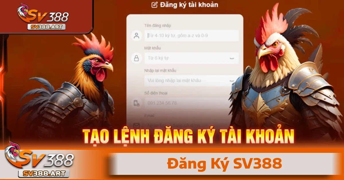 ĐĂNG KÝ 1 Đăng ký SV388 là quá trình nhanh chóng, giúp bạn không bỏ lỡ các cơ hội nhận thưởng ngay từ bước đầu.