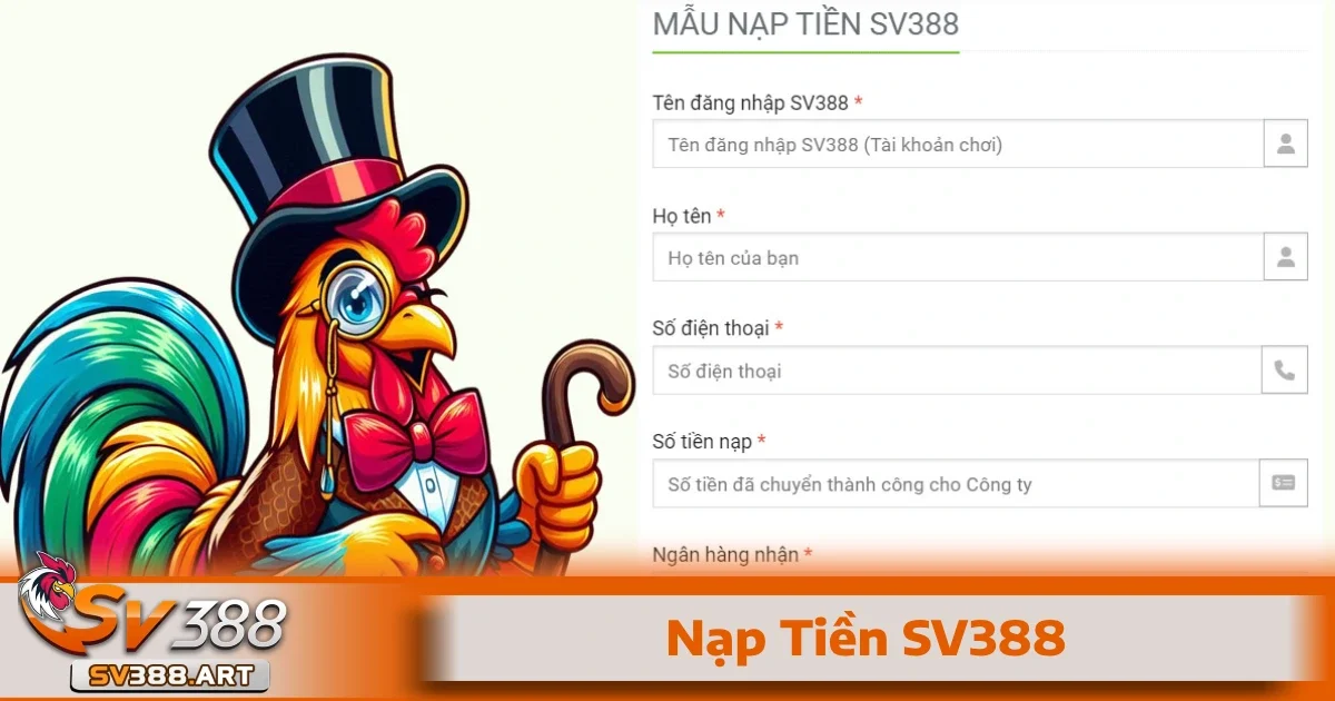 Nạp Tiền SV388 2 Hướng dẫn chi tiết cách nạp tiền SV388 cho người mới